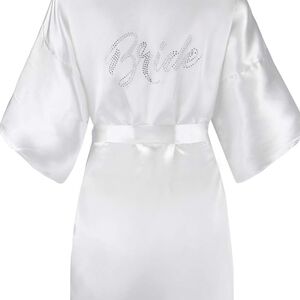 Elegant White Bridal Robe